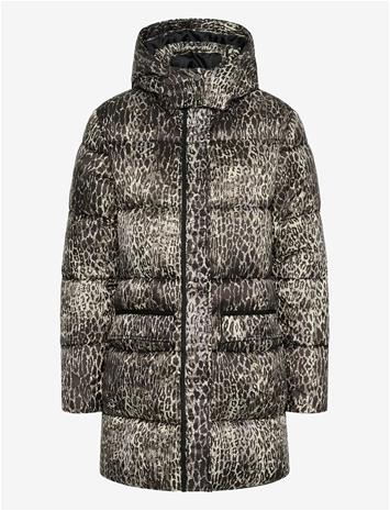 CREAM Crgaiagro Midi Printed Jacket - LICORICE LEOPARD - 46