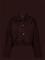 MANGO Cropped Jacket With Pockets - DARK BROWN - M – kuva 1