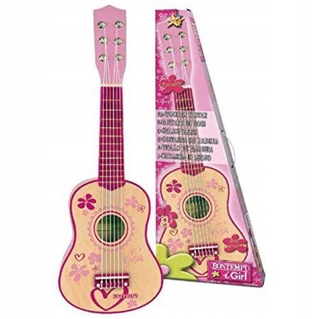 Bontempi - Vaaleanpunainen kitara puussa, 55 cm