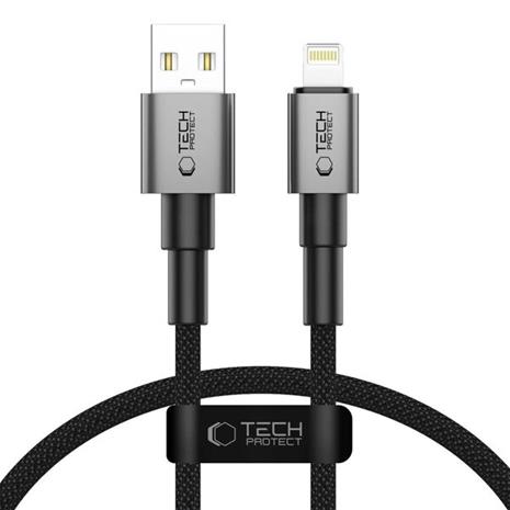 Tech-Protect Ultraboost DNA USB-A / Lightning Cable 12W/2.4A 25 cm - Grey