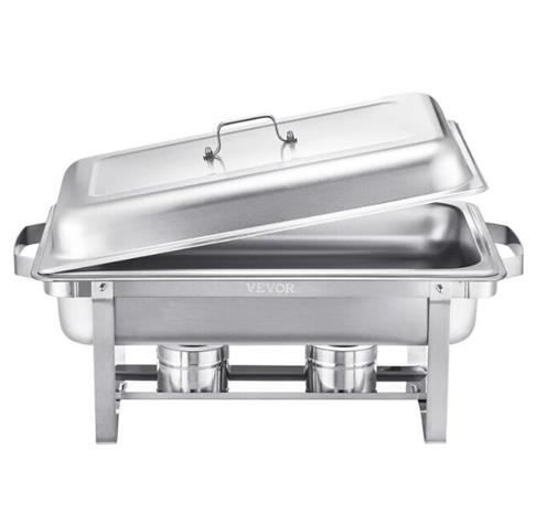 Buffet-aterinsetti, 6 kattilaa, 8 l, hopea
