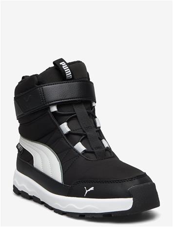Puma Evolve Puretex AC PS Talvikengät, Black/Ash Grey/White, 30