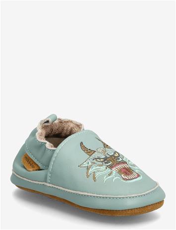 MIKK-LINE Leather Slipper - 3D - GREEN BAY - 24/36M – kuva 2/2