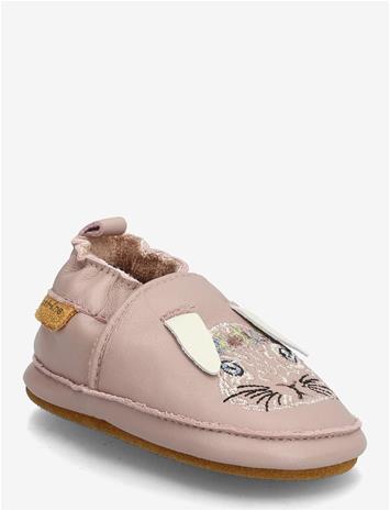 MIKK-LINE Leather Slipper - 3D - ADOBE ROSE - 18/24M