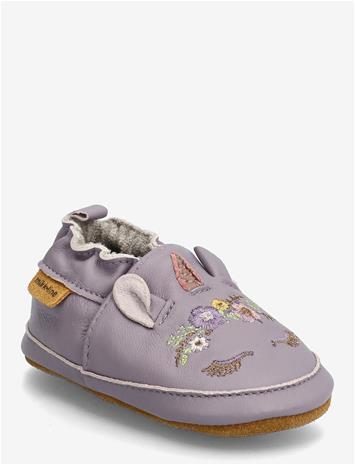 MIKK-LINE Leather Slipper - 3D - LAVENDER AURA - 18/24M
