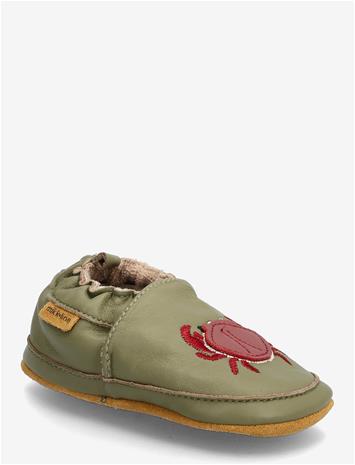 MIKK-LINE Leather Slipper - 3D - KELP - 18/24M