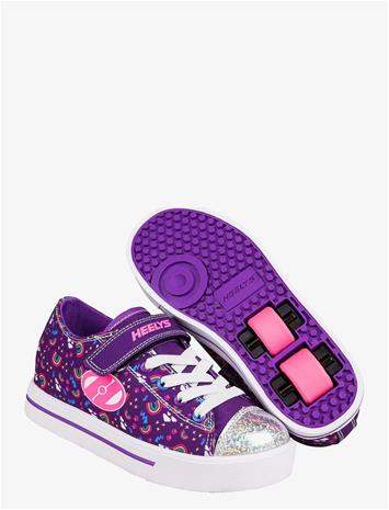 HEELYS Snazzy X2 - PURPLE/MULTI/RAINBOW - 32