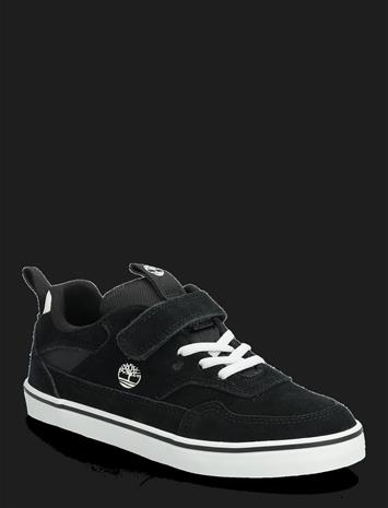 Timberland Stone Jump Low Hook & Loop Sneaker Black Suede - Black - 50