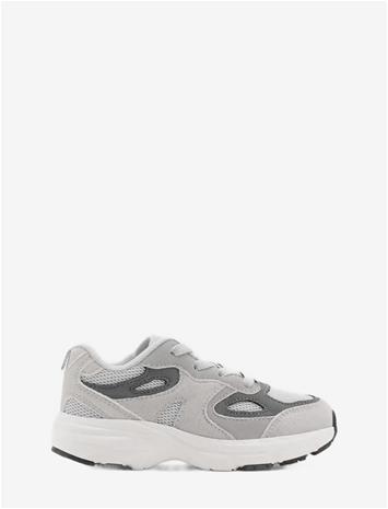 MANGO Mixed Trainers With Elastic Lace - GREY - 22