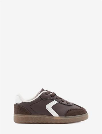MANGO Mixed Trainers With Elastic Lace - DARK BROWN - 28