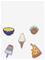 CROCS Funny Foods 5 Pack - WHITE - One Size – kuva 2