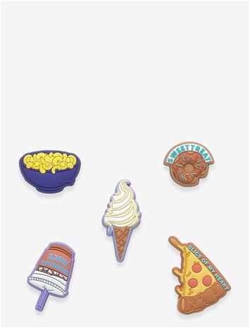 CROCS Funny Foods 5 Pack - WHITE - One Size