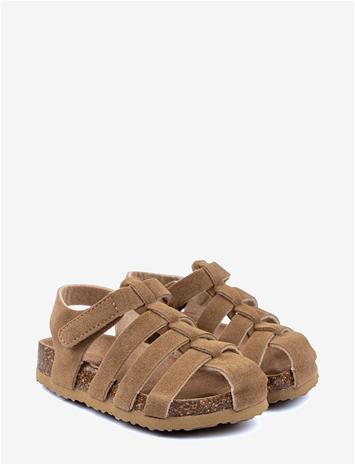 MIKK-LINE Sandal Suede Cork - COGNAC - 29