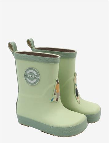 MIKK-LINE Wellies 3D Patch - Barefoot - SMOKE GREEN - 21