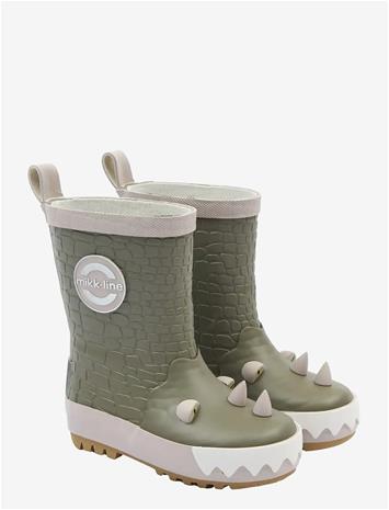MIKK-LINE Wellies 3D Dragon - DUSTY OLIVE - 21