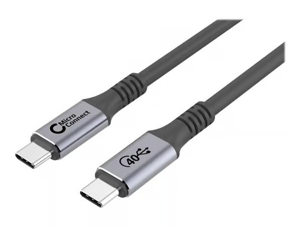 Microconnect USB4CC05 USB cable USB4 Gen 3x2 0.5 m USB C 100 W Black
