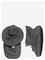 MELTON Structure Textile Slippers - MEDIUM GREY MELANGE - 18/19 – kuva 2