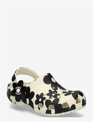 CROCS Classic Pop Petals Clog K - SUMMIT WHITE/BLACK - 33/34