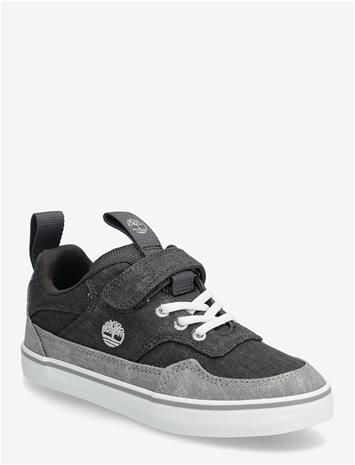 TIMBERLAND Stone Jump Low Hook & Loop Sneaker Dark Grey Canvas - DARK GREY - 50