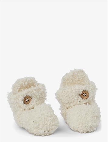 SMALLSTUFF Booties Bouclé Merino Wool - OFF. WHITE - 80-86