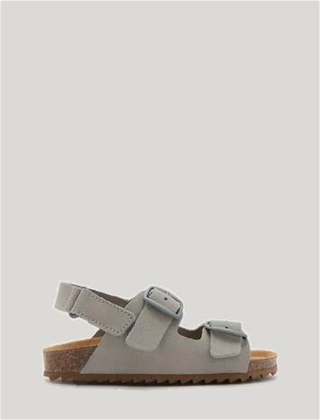 Mango Buckles Leather Sandal - Grey - 28 – kuva 3/4