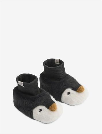 LIEWOOD Beth Penguin Plush Slippers - SANDY / DARK GREY - 16/17