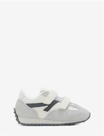 MANGO Leather Mixed Sneakers - GREY - 26