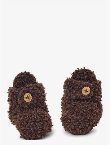 SMALLSTUFF Booties Bouclé Merino Wool - BROWN - 68-74