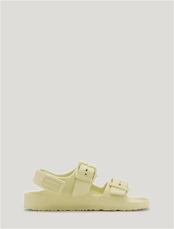 Mango Rubberised Buckle Sandals - Green - 25