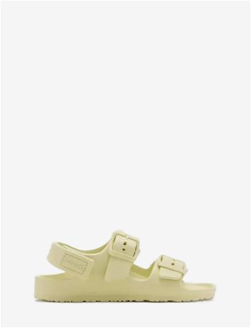 Mango Rubberised Buckle Sandals - Green - 25