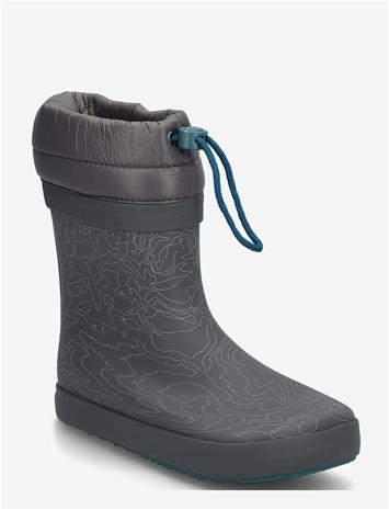 WHEAT Thermo Barefoot Rubber Boot Arden - DARK REFLECTIVE MAP - 30