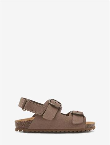 MANGO Buckles Leather Sandal - MEDIUM BROWN - 26