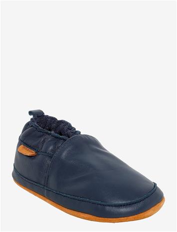 MIKK-LINE Leather Slipper - Solid - BLUE NIGHTS - 23/24-14.5 cm
