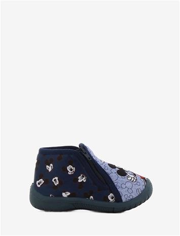 MICKEY MOUSE Boys Houseshoes - LIGHT BLUE/NAVY - 21