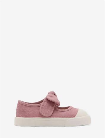 MANGO Velcro Bow Sneakers - LT-PASTEL PINK - 21