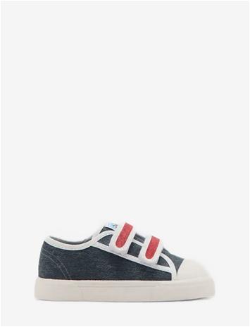 MANGO Two-Tone Velcro Trainers - MEDIUM BLUE - 22
