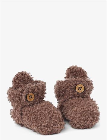 SMALLSTUFF Booties Bouclé Merino Wool - ROSE BROWN - 68-74 – kuva 2/2