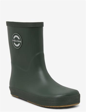 MIKK-LINE Wellies Solid - Barefoot - KOMBU GREEN - 28