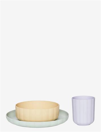 OYOY MINI Pullo Tableware Set - VANILLA - Ø20X8 cm – kuva 2/2
