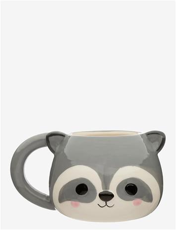 PUCKATOR Huddle Penguin Ceramic Shaped Handle Mug - GREY - One Size