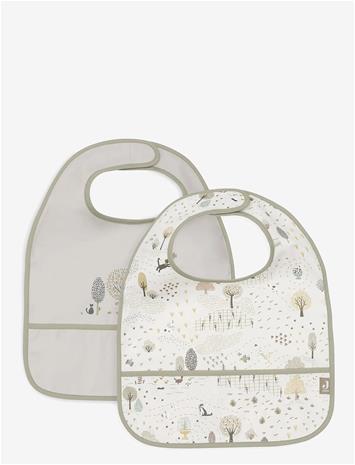 JOLLEIN Bib Waterproof - 2 Pack - TINY PARK - 40X29