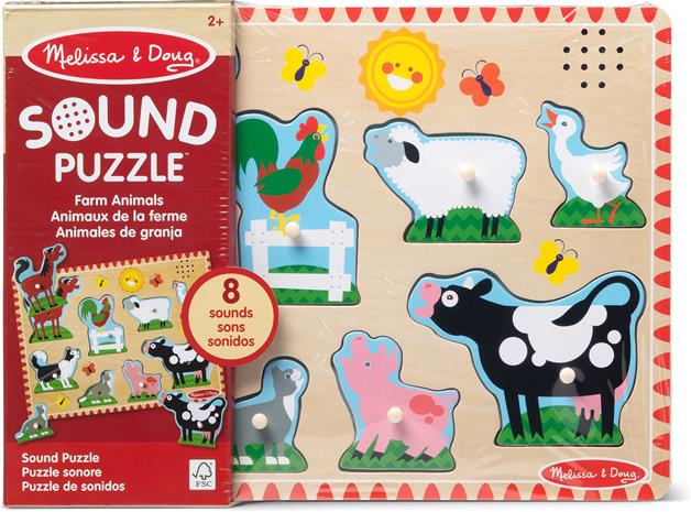 MELISSA & DOUG Äänipalapeli Maatilan eläimet