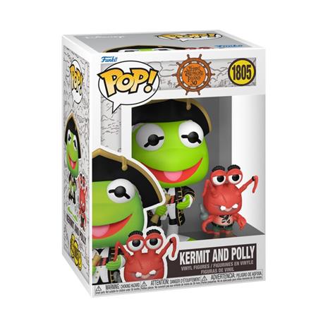 Funko Pop! & Buddy: Muppet Treasure Island - Kermit & Polly(9cm) FIGU