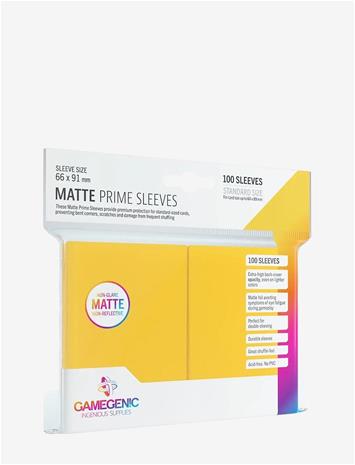 GameGenic Matte Prime Sleeves Yellow