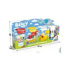 Bluey 3 Dough pots and Stamp Figurine