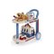 Ecoiffier Veterinary trolley – kuva 1