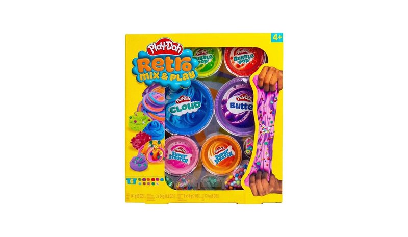 Play-Doh Retro Mix & Play 6 pack – kuva 1/1