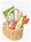 TENDER LEAF Wicker Shopping Basket - MULTI - One Size – kuva 2