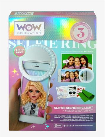 WOW GENERATION Wow® Generation, Clip On Selfie Ring Light W/Acces - MULTI COLOURED - One Size