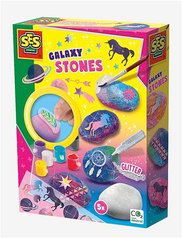 SES Galaxy Stone Painting